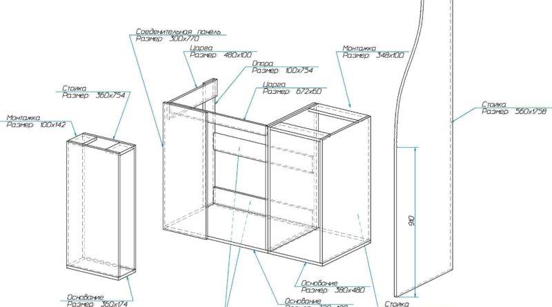 Шкаф-купе своими руками - чертежи описание (56 фото): проект и схема с размерами, пошаговая инструкция