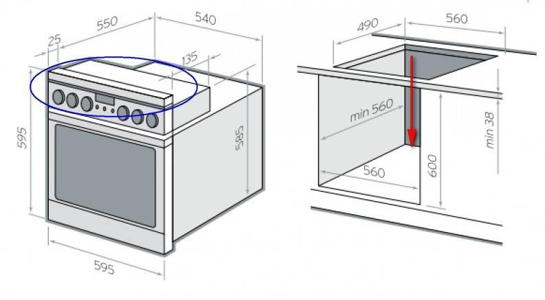 Сколько ставить духовку. Зазор между духовкой и варочной панелью. Схема вентиляции встраиваемого электрического духового шкафа. Зазор между варочной панелью и духовым шкафом. Щель между варочной панелью и духовым шкафом.