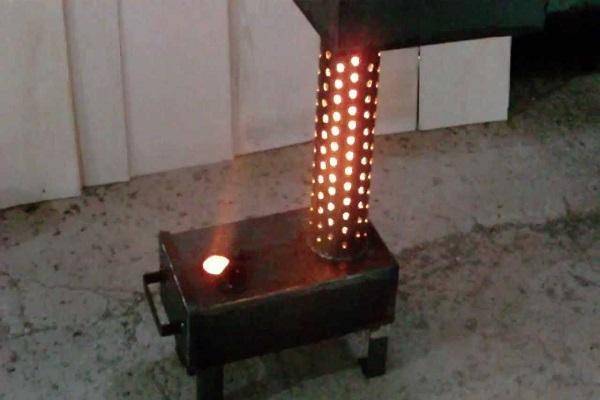 Отопительная печка своими руками для гаража