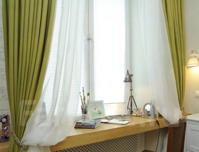 Занавески на кухню короткие: шторы до подоконника на маленькое окно, в гостиную и спальню
 - 34 фото