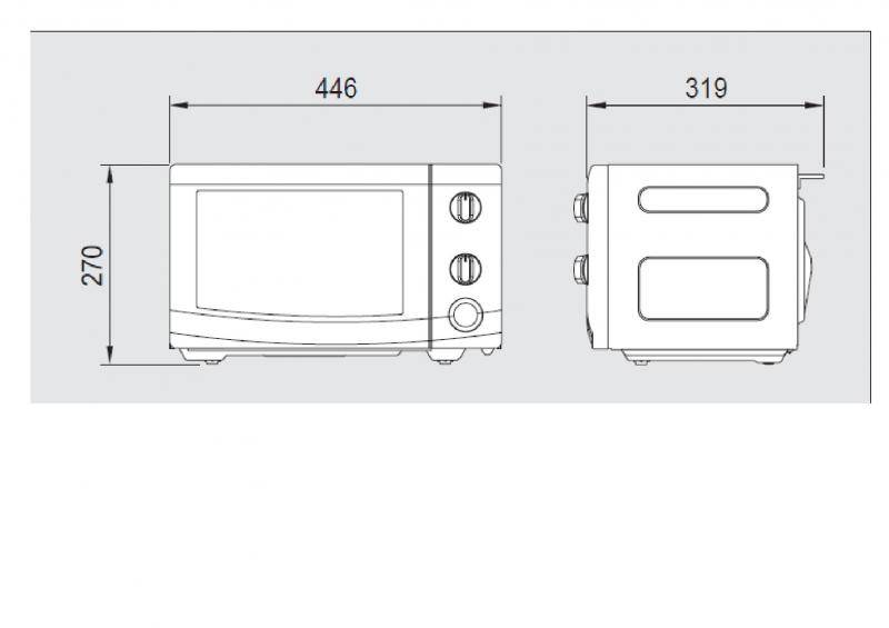 Размеры микроволновки стандартные – особенности выбора свч по габаритам. стандартные размеры микроволновки: ширина, длина, глубина