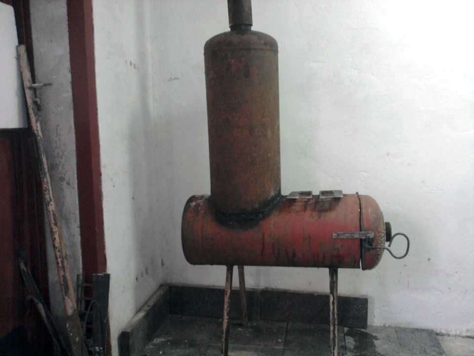 Буржуйка из газового баллона своими руками