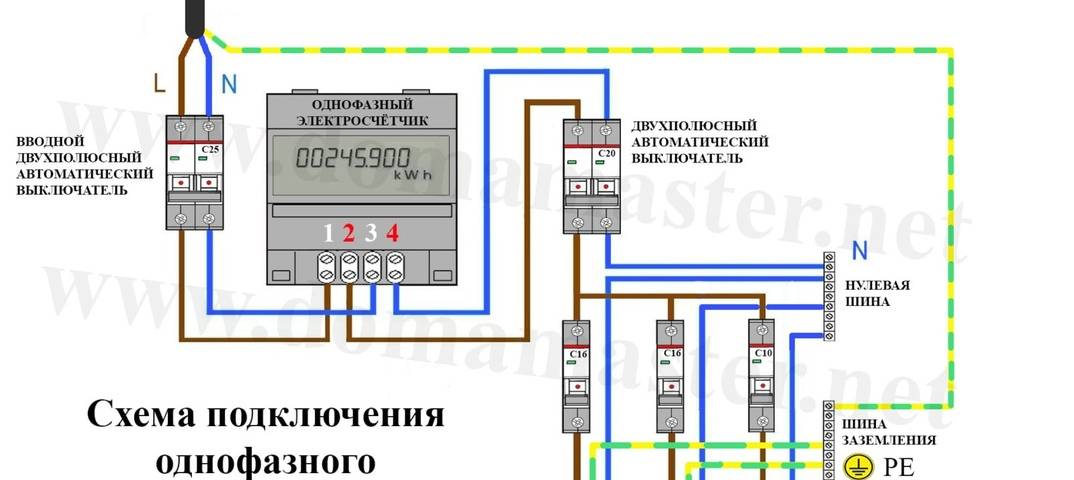 Схема подключение электросчетчика пошаговая фото инструкция