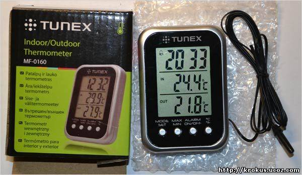 Точные данные о температуре за окном: электронный термометр с выносным датчиком