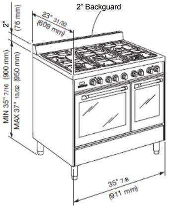 Габариты газовой плиты: стандартные размеры, встроенная плита
