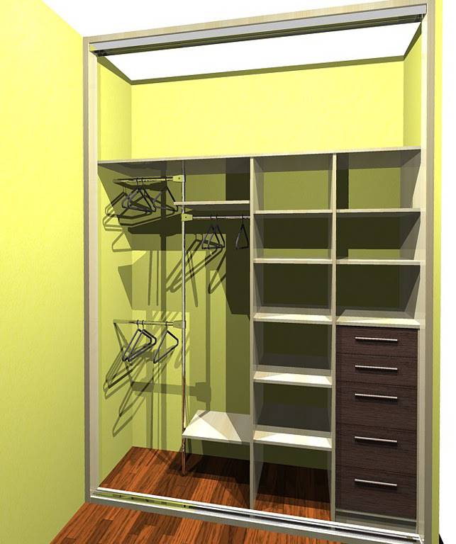 Фотографии примеров внутреннего наполнения шкафа-купе в прихожей интерьер и дизайн
