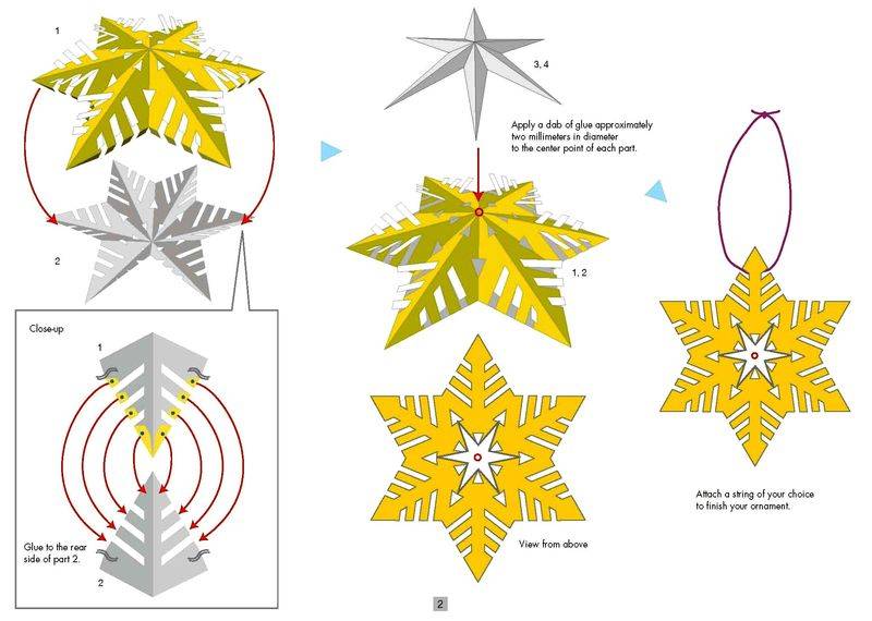 Звезды из бумаги объемные своими руками схемы шаблоны