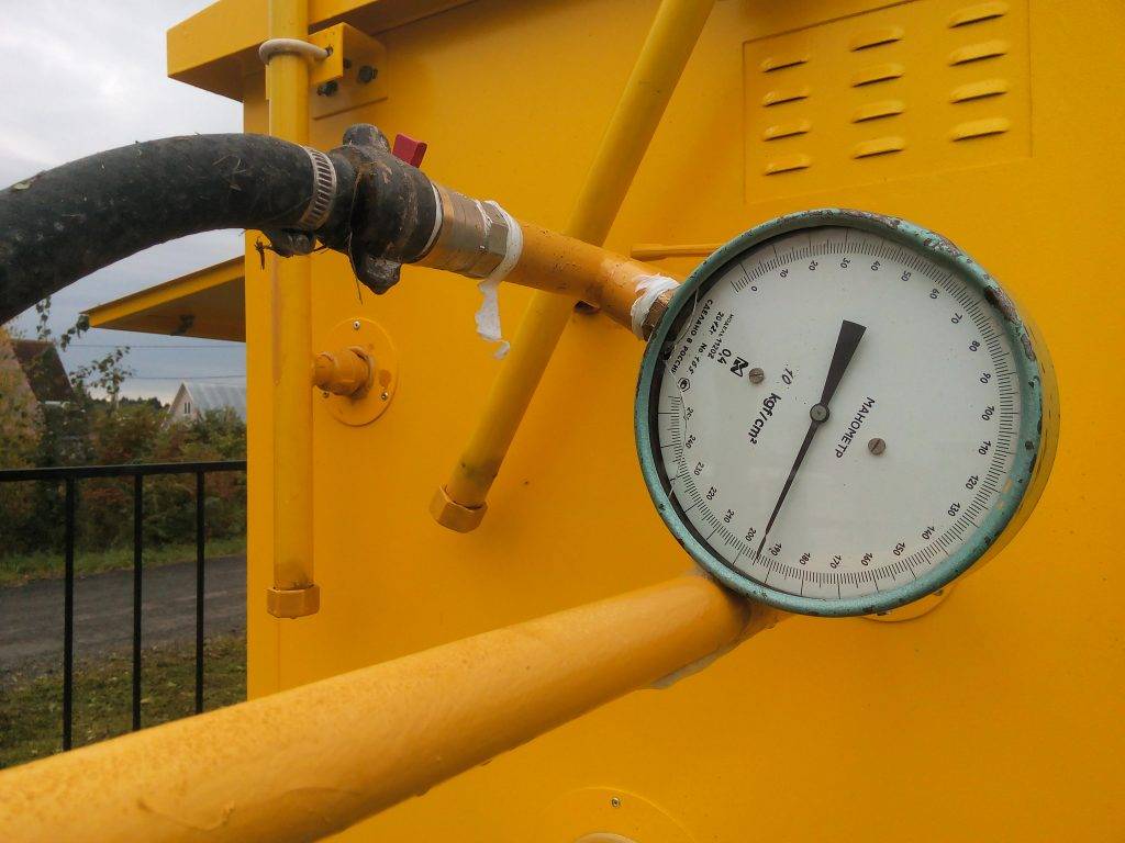 Опрессовка газопровода: контрольные работы по испытанию герметичности - точка j