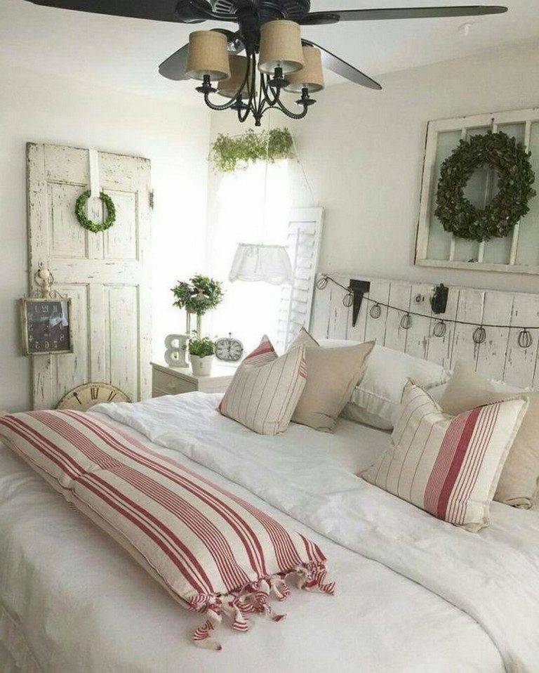 Максимальная комфортность спальни в деревенском стиле