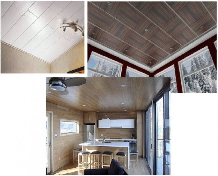 Потолок на кухне (44 фото): 5 вариантов отделки и оригинальные комбинированные решения