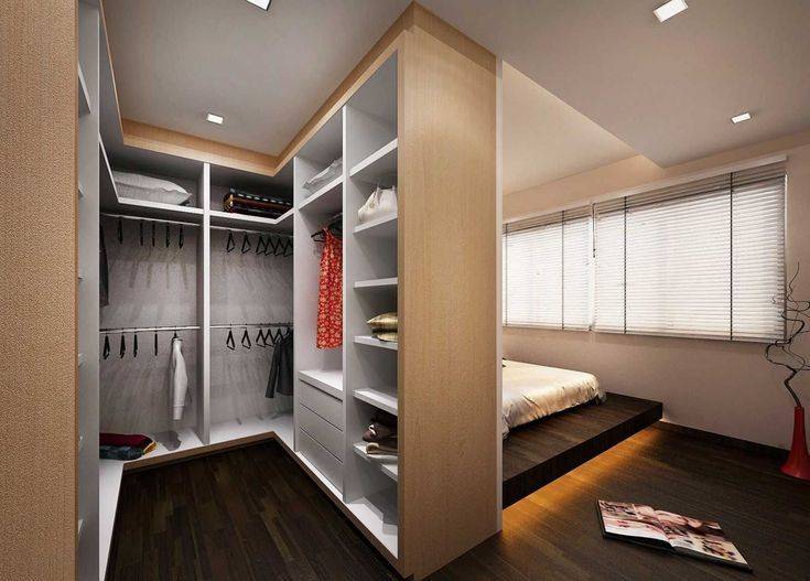 Гардеробная в спальне (100 фото): новинки дизайна + примеры практичного размещения гардероба