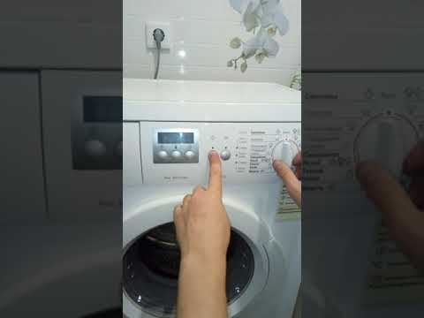 Сброс ошибок и сервисный тест стиральных машин bosch