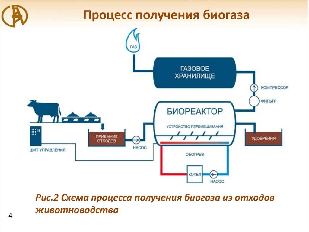 Технология производства биогаза из навоза, полный цикл