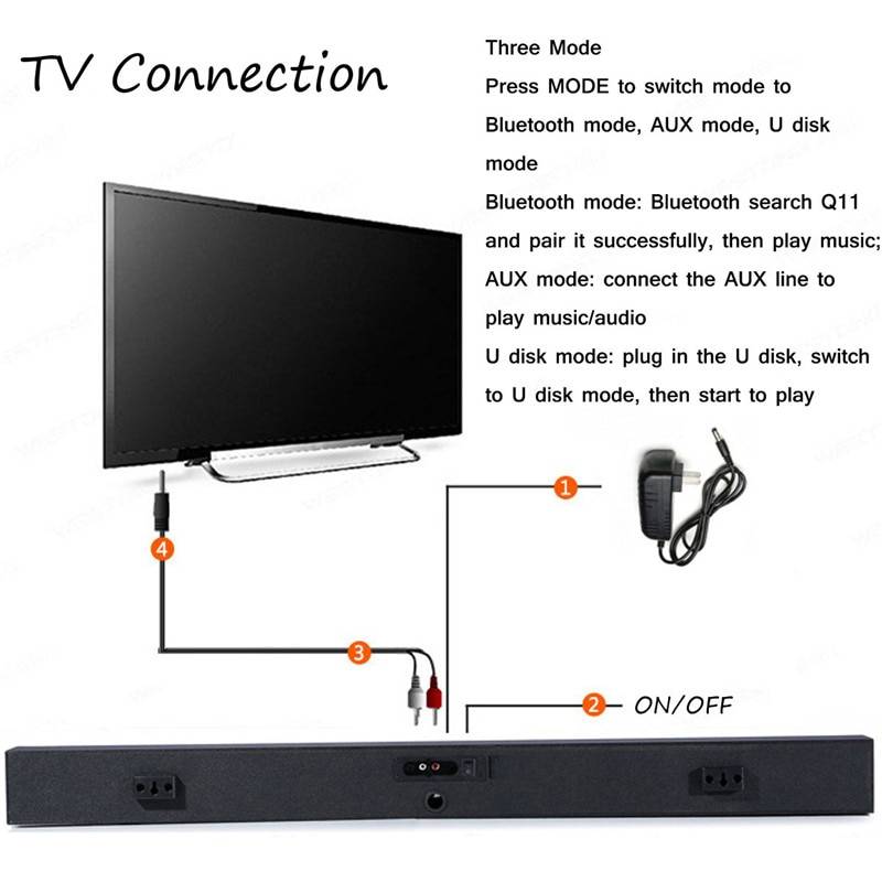 Как подключить саундбар к телевизору с помощью bluetooth