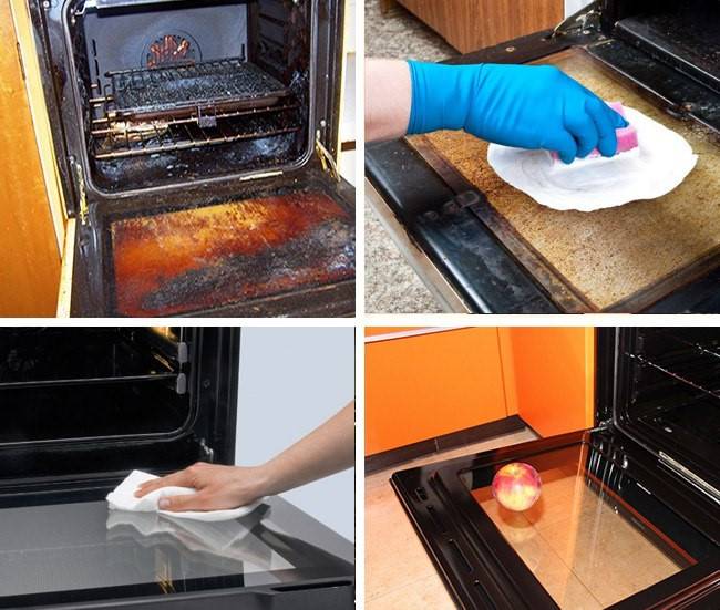 Как очистить духовку от жира и нагара, чем отмыть духовку от старого пригоревшего жира внутри