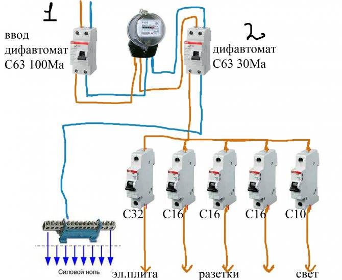 Как подключить автоматический выключатель. схема подключения автоматического выключателя