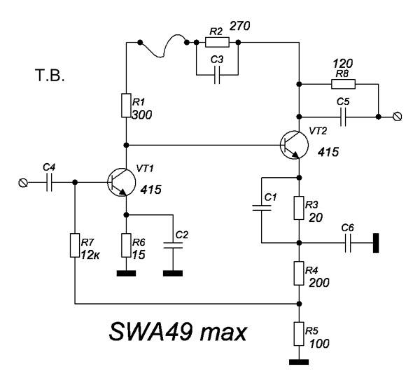 Усилитель радиосигнала схема