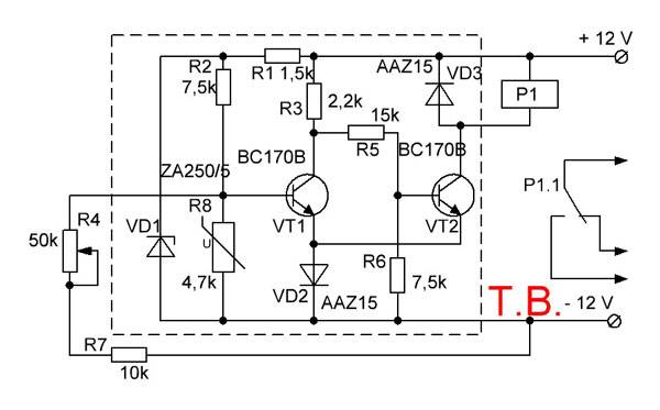 Схема терморегулятора. Термостат на транзисторе схема. Схема самодельного термостата для котла. Схема термореле 12в. Схема простого термореле.
