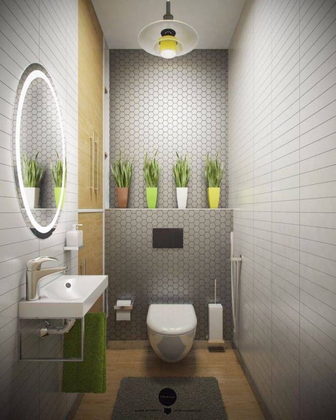 Идеи дизайна туалета и ванной маленького размера: описание и фото интерьера туалетной комнаты
