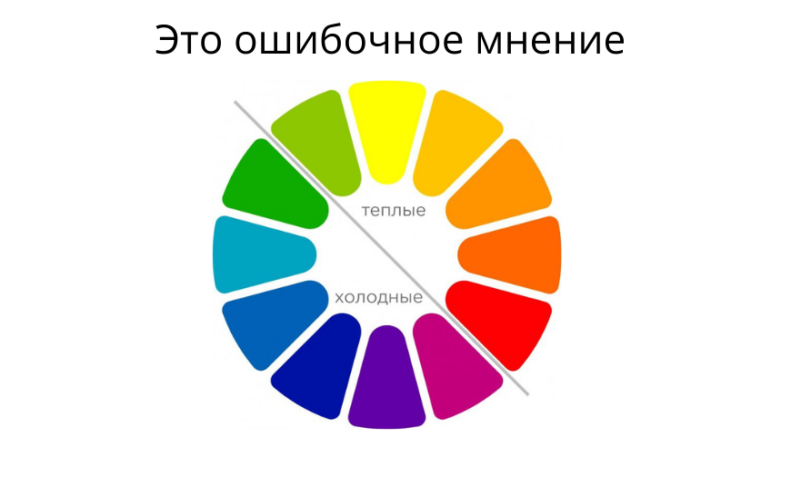При оформлении презентации можно использовать теплые цвета что это значит