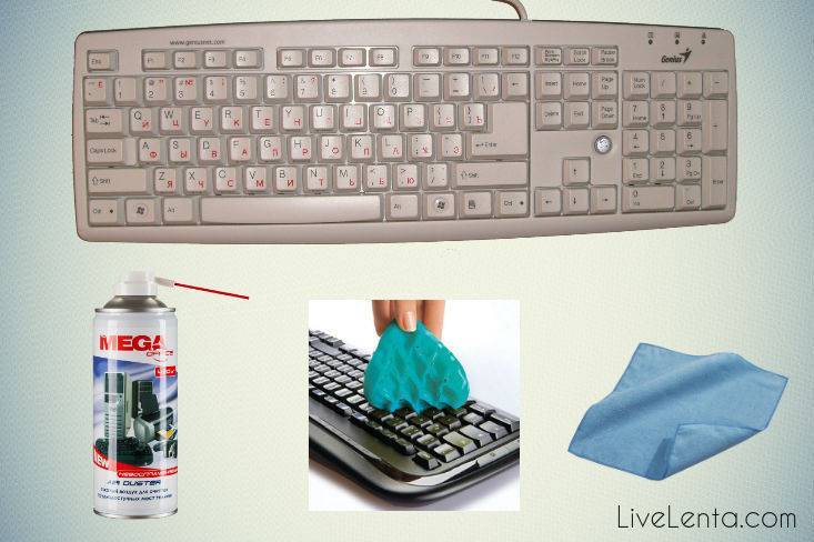 Как почистить клавиатуру ноутбука и компьютера в домашних условиях