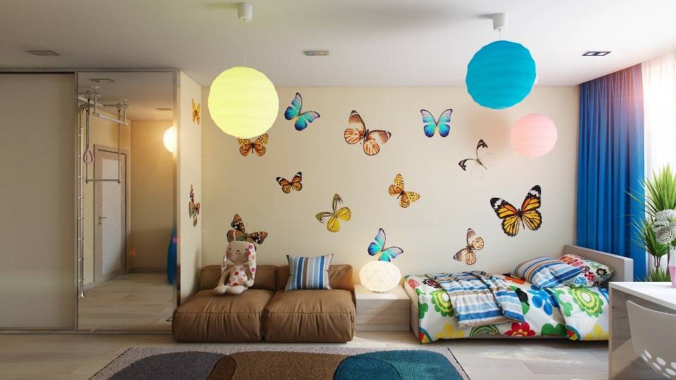 Как покрасить стены в детской комнате: идеи дизайна с разными цветами | дизайн и фото