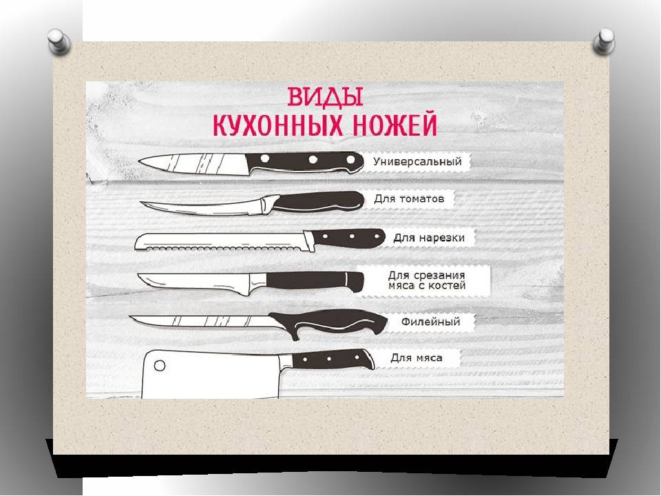 Виды кухонных ножей по форме, материалу и функциональности