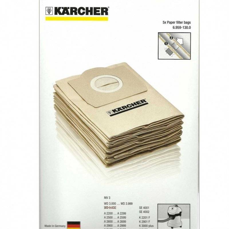 Какие мешки для пылесоса Karcher лучше: разновидности мешков + советы по применению