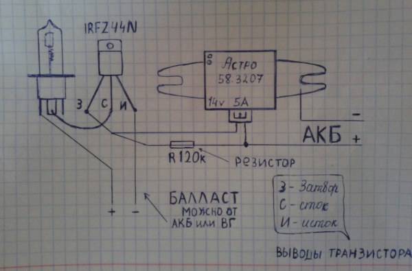 Контроллер схема для генератора