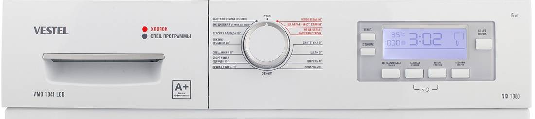 Коды ошибок неисправностей стиральных машин vestel