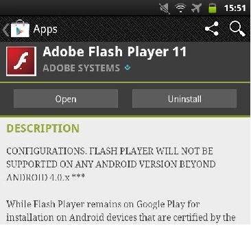 Flash player для андроид 2.2+ и android 4.0+