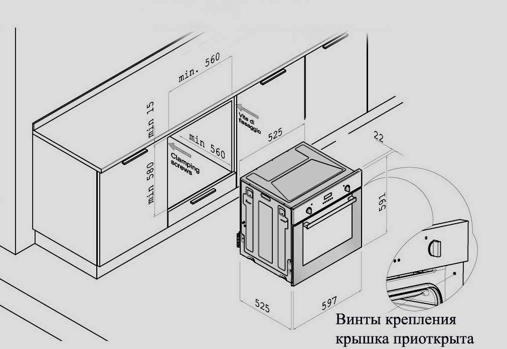 Как установить духовой шкаф?⭐ инструкция по установке газовых и электрических духовок