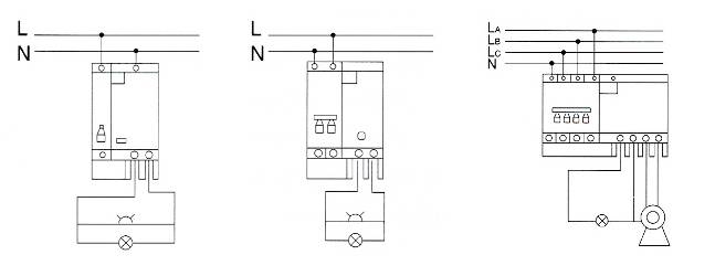 Узо legrand 40a 30ma схема подключения