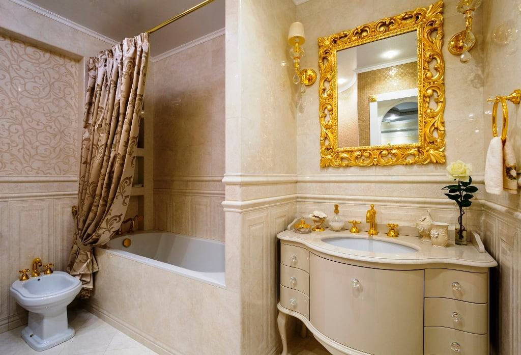 Оформление ванной - 135 фото идей дизайна и стильного украшения интерьера