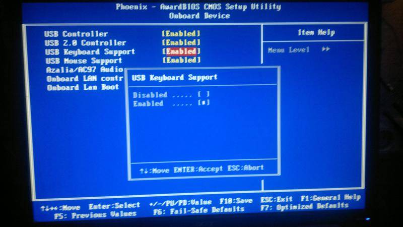 Стандартная клавиатура ps/2 или usb не работает в windows 7, 8, 10