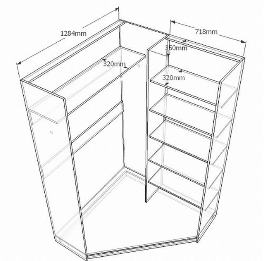 Как сделать угловой шкаф своими руками на примере