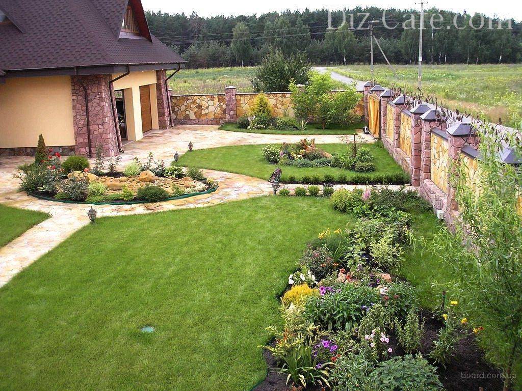Дизайн маленького участка перед домом: ландшафтный дизайн на 6 сотках с огородом, как организовать маленький огород | houzz россия