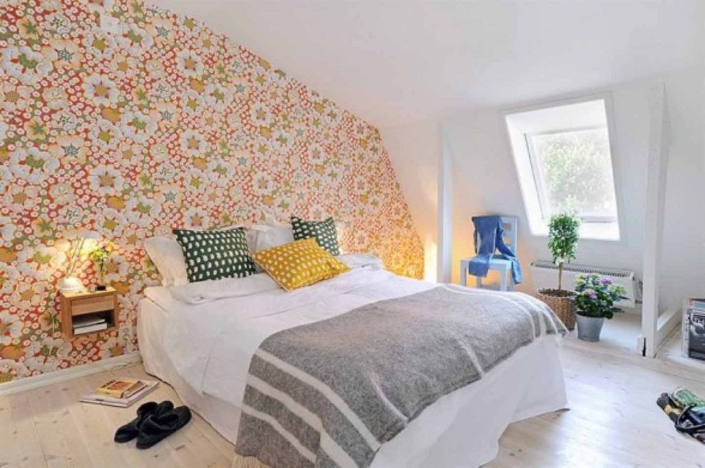 Комбинирование обоев в спальне - 140 фото лучших идей дизайна спальни с обоями в два цвета