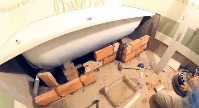 Установка чугунной ванны своими руками: советы по заносу, монтажу