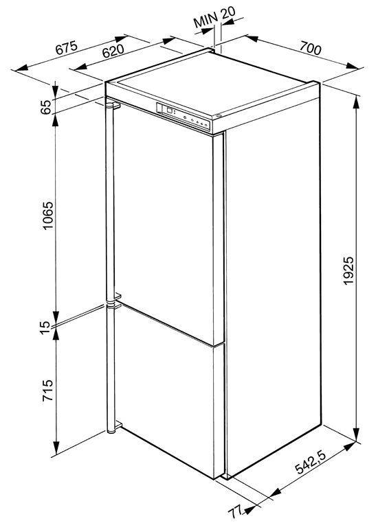 Стандартная ширина холодильника: размеры, габариты, какая бывает минимальная высота, бытовых, двухкамерного, сколько, глубина большого