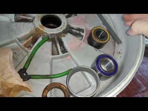 Как снять подшипник с барабана стиральной машины: технология демонтажа и замены