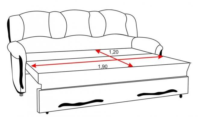 Раскладка дивана дельфин