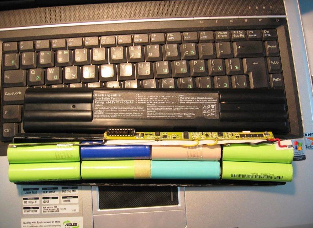 Ремонт аккумулятора ноутбука: видео, фото, пошаговая инструкция