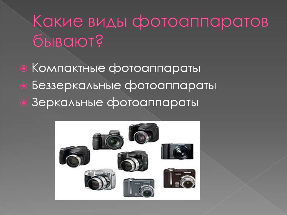 Ключевые отличия зеркальных и беззеркальных фотоаппаратов
