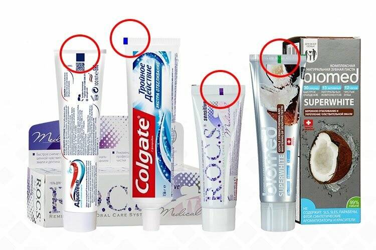 Что означают полоски на тюбиках зубной пасты?