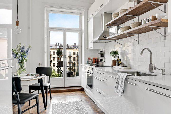 Дизайн кухни в скандинавском стиле — северная свежесть в интерьере квартиры и загородного дома