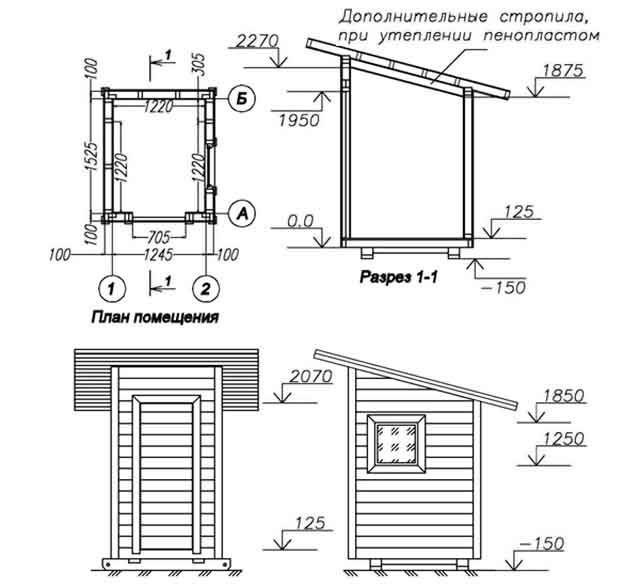 Как построить туалет на даче своими руками: чертежи, место, утепление, вентиляция, освещение