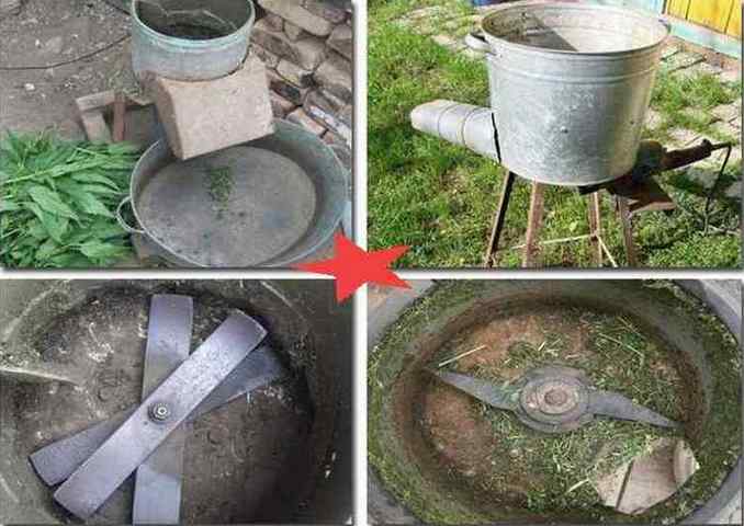Измельчитель травы (траворезка) своими руками из стиральной машины