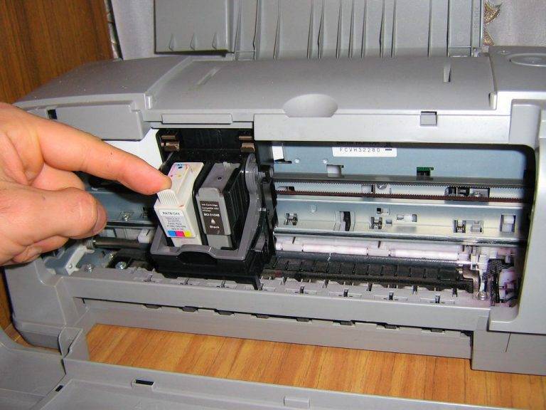 Как вставить картридж в принтер hp