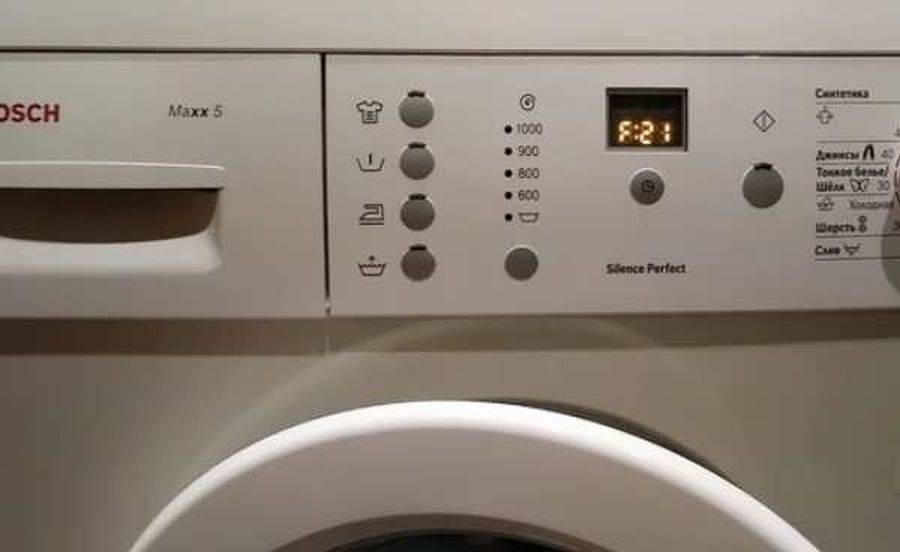 Как сбросить ошибку в стиральной машине бош